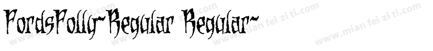 FordsFolly-Regular Regular字体转换